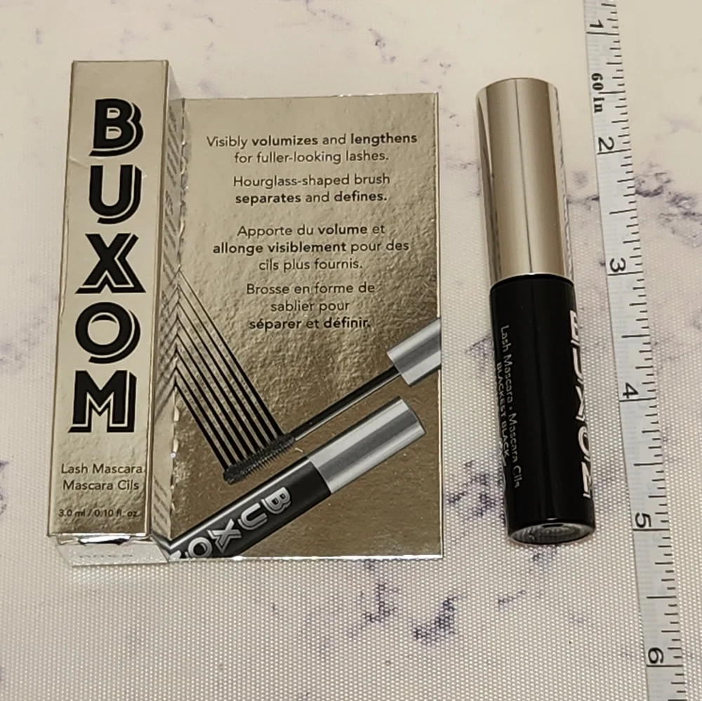 Buxom Lash Mascara Blackest Black Travel Size .10 Oz